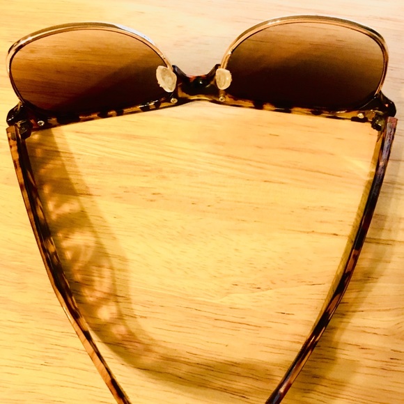 Cotton On Tortoise Shell Half-Frame Waymax Sunnies - Picture 3 of 6